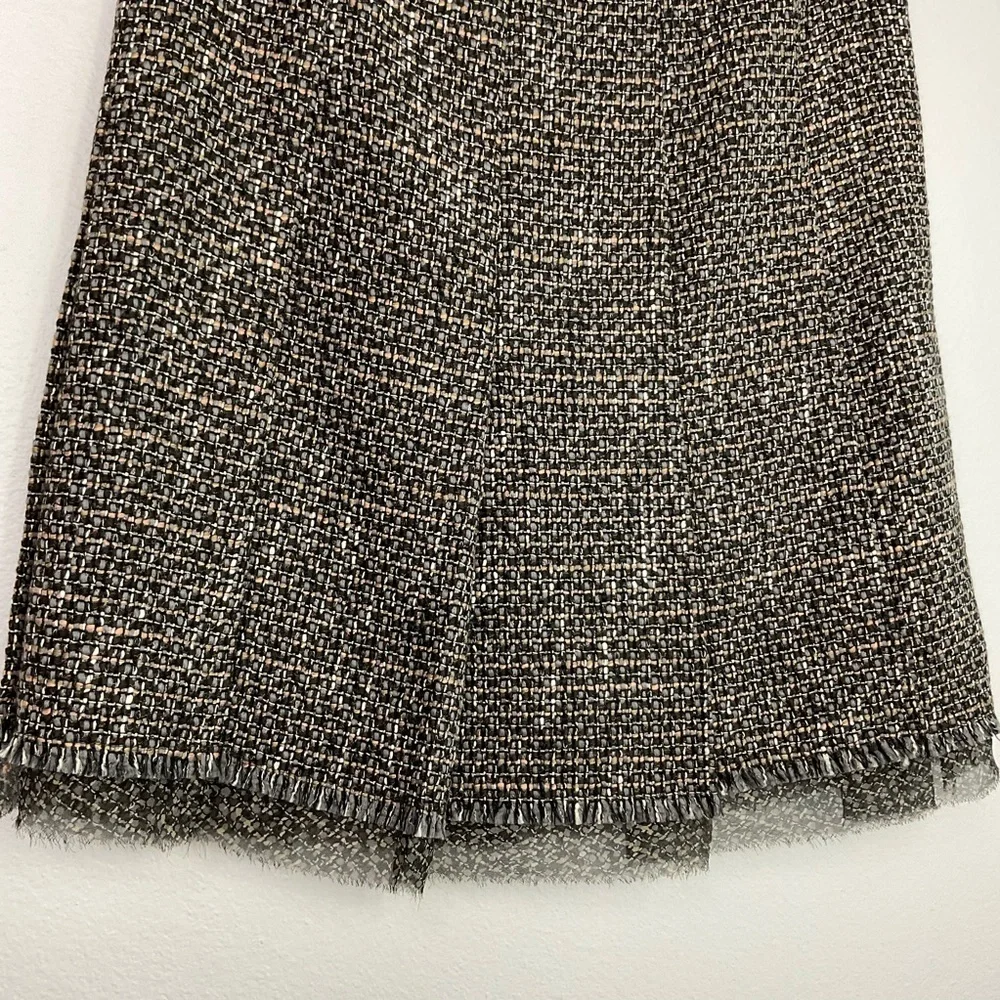 ElieTahari Calista Tweed Box‎ Pleat Skirt